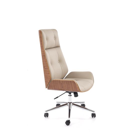 Sedia da ufficio WEBSTER noce/beige