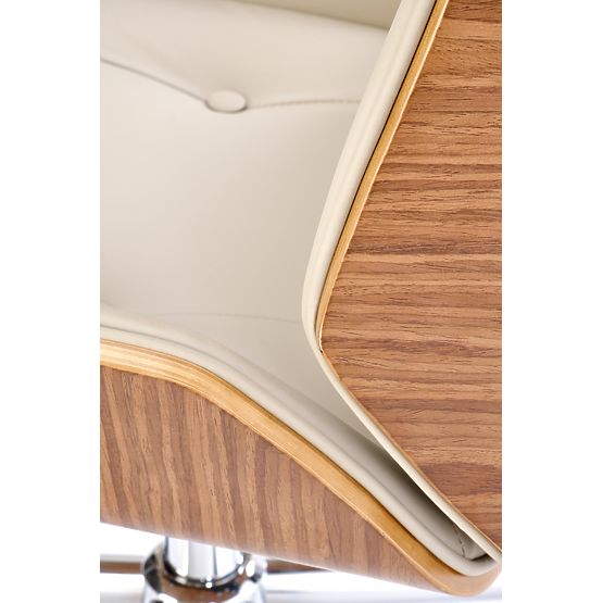Sedia da ufficio WEBSTER noce/beige
