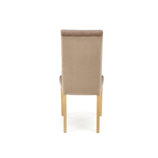 Sedia DIEGO 3 rovere miele / rivestimento velluto trapuntato Pásy - MONOLITH 09 (marrone scuro) (1p=