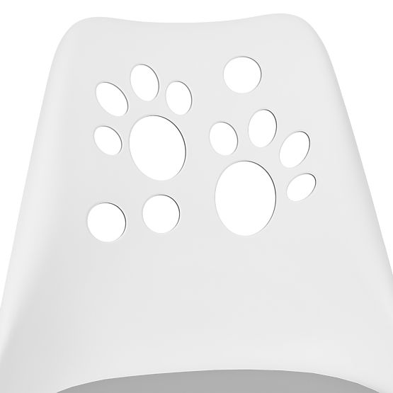 Sedia girevole Grover bianco-grigio