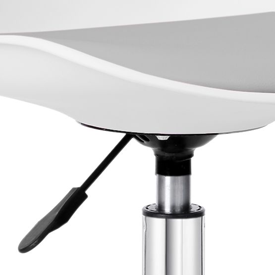 Sedia girevole Grover bianco-grigio