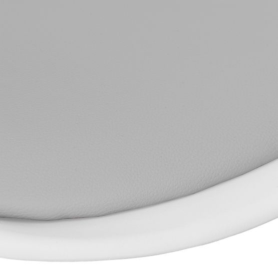 Sedia girevole Grover bianco-grigio