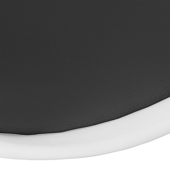 Sedia girevole Grover bianco-nero