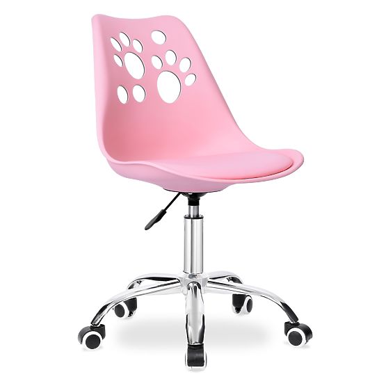 Sedia girevole Grover rosa