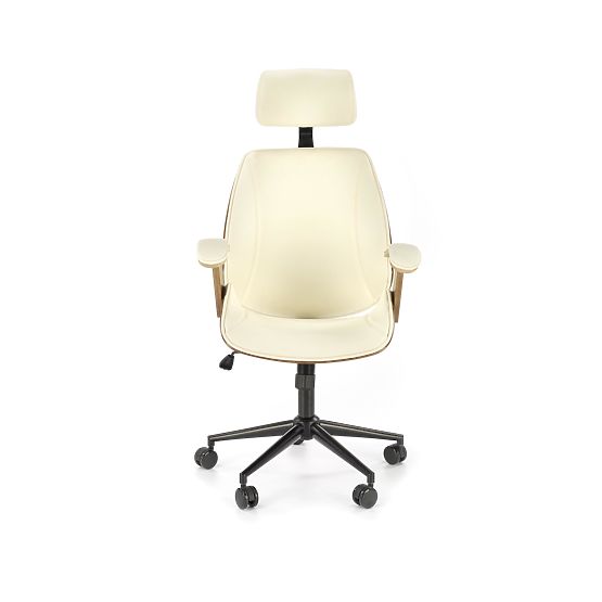 Sedia girevole IGNAZIO, noce-crema (1p=1ks)
