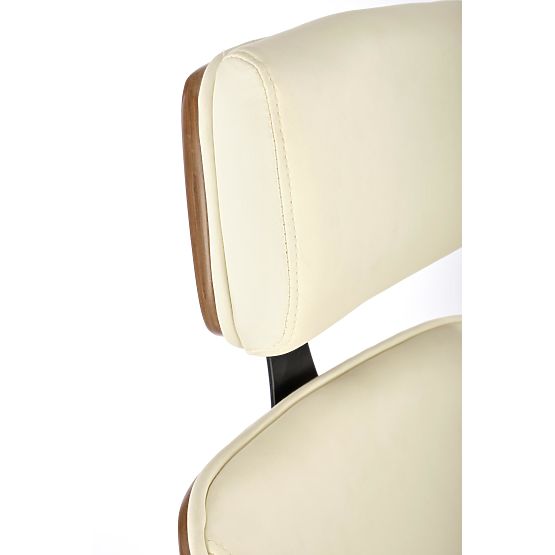 Sedia girevole IGNAZIO, noce-crema (1p=1ks)