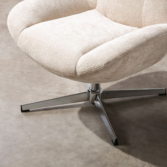 Sedia girevole Lunno beige