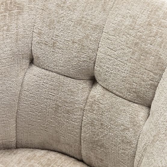 Sedia girevole Santos beige chiaro/gambe nere