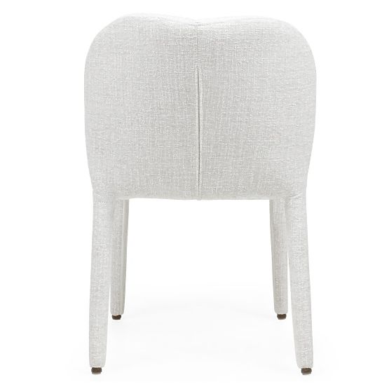 Sedia imbottita Asan, beige-grigio