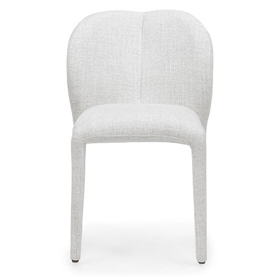 Sedia imbottita Asan, beige-grigio