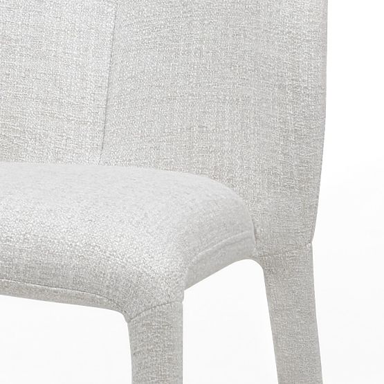Sedia imbottita Asan, beige-grigio