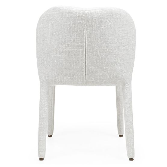 Sedia imbottita Asan, beige-grigio