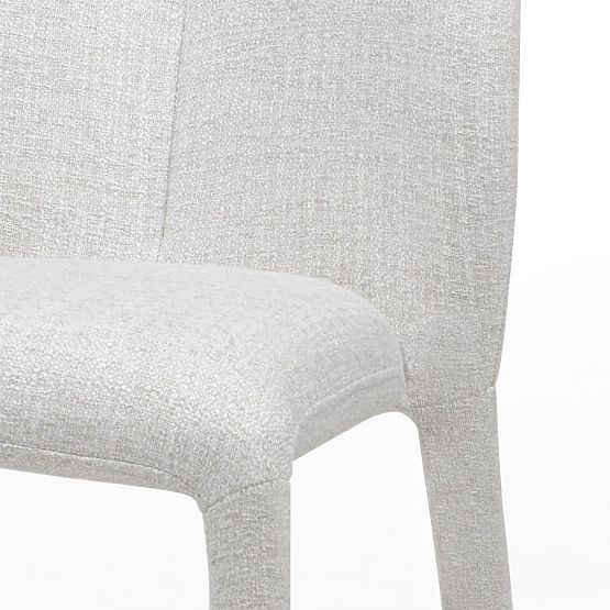 Sedia imbottita Asan, beige-grigio