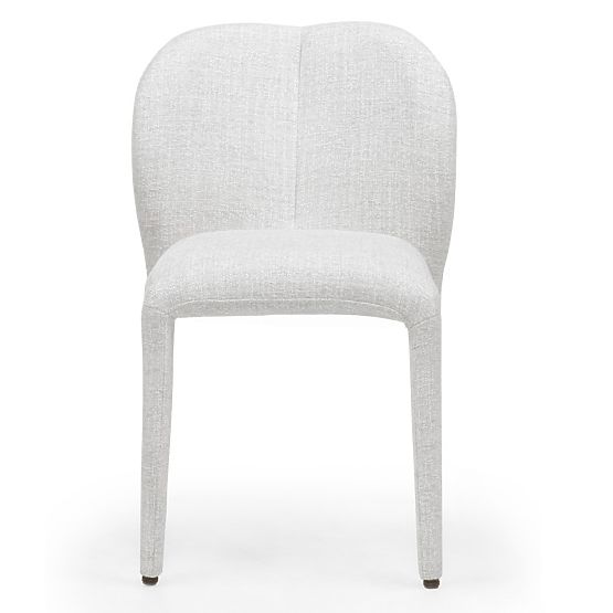 Sedia imbottita Asan, beige-grigio