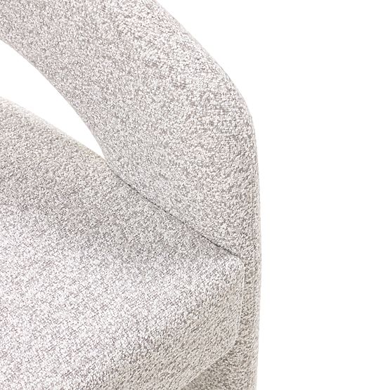 Sedia imbottita Castelo grigio-beige