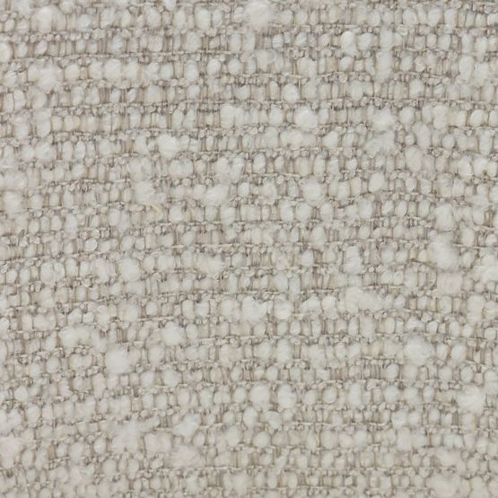 Sedia imbottita Elaine beige, forma arrotondata
