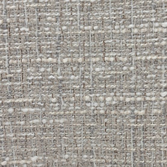 Sedia imbottita Elaine beige-grigio, forme arrotondate