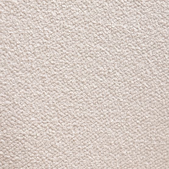 Sedia imbottita Elaine crema, boucle, forme arrotondate