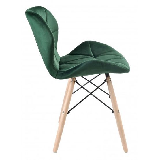 Sedia imbottita MURET VELVET velluto verde scuro