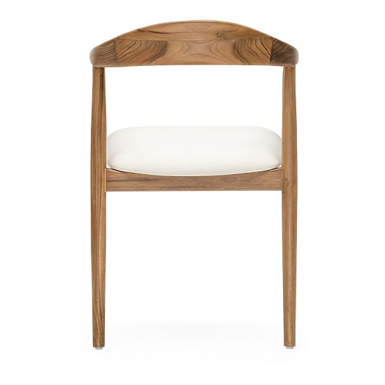 Sedia in legno Ludvika 2.0, arrotondata, naturale/crema