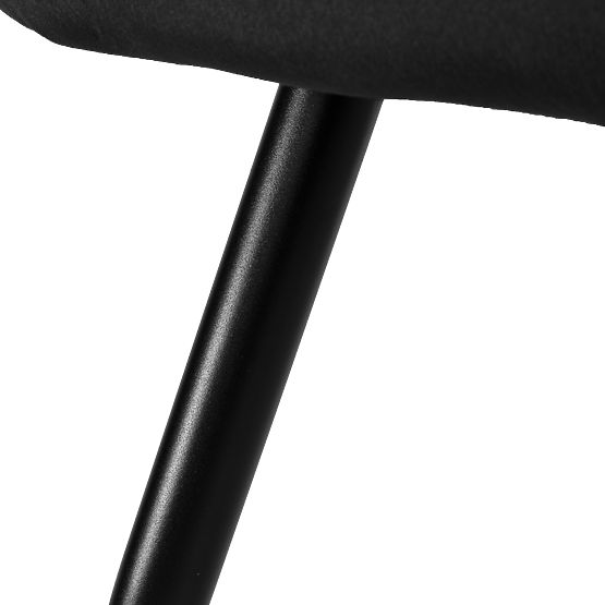 Sedia in velluto ATLANTA VELVET nera