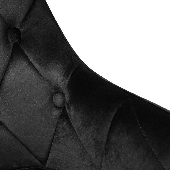 Sedia in velluto ATLANTA VELVET nera