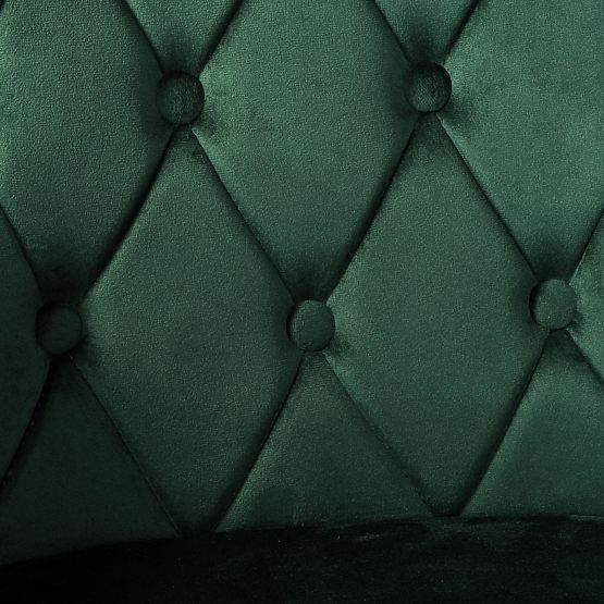 Sedia in velluto ATLANTA VELVET verde scuro