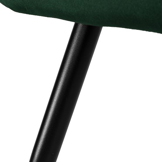 Sedia in velluto ATLANTA VELVET verde scuro