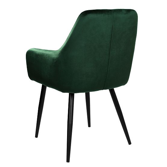 Sedia in velluto ATLANTA VELVET verde scuro