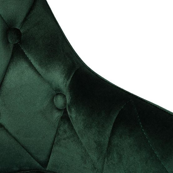 Sedia in velluto ATLANTA VELVET verde scuro