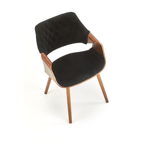Sedia K396 noce / nero (1p=1pz)