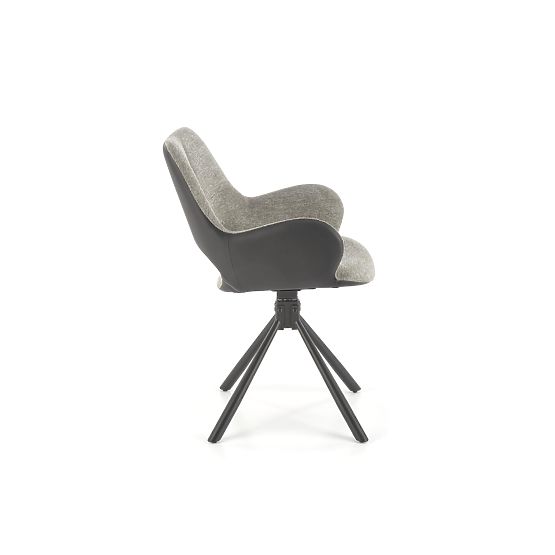 Sedia K494 grigia/nera (1p=2pz)