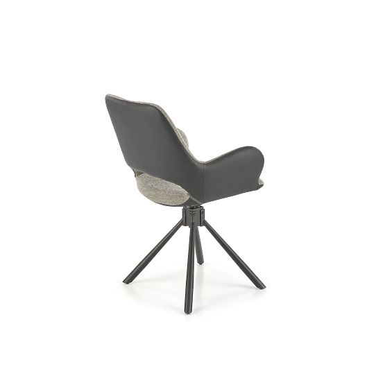 Sedia K494 grigia/nera (1p=2pz)