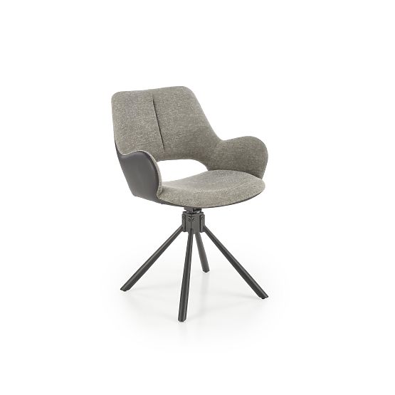 Sedia K494 grigia/nera (1p=2pz)