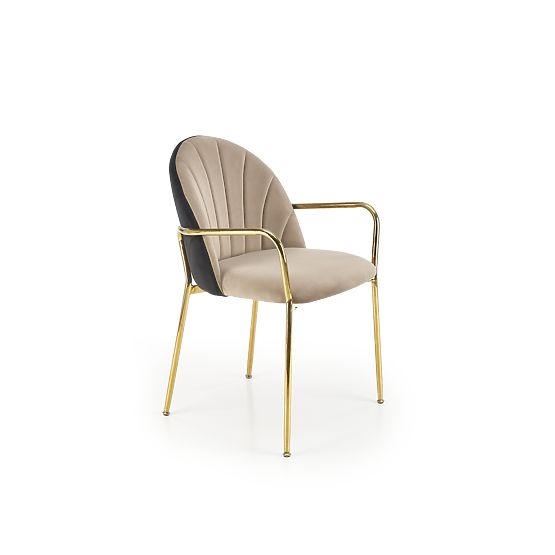 Sedia K500 beige / nero (1p=2 pezzi)