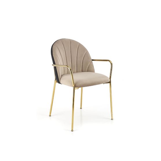 Sedia K500 beige / nero (1p=2 pezzi)