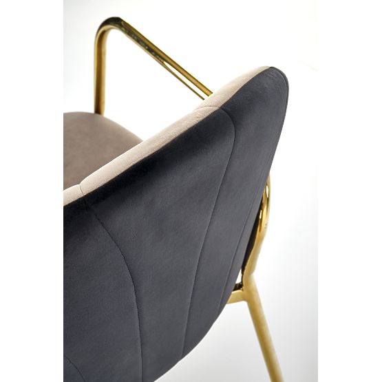 Sedia K500 beige / nero (1p=2 pezzi)