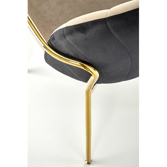 Sedia K500 beige / nero (1p=2 pezzi)