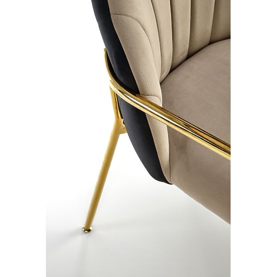 Sedia K500 beige / nero (1p=2 pezzi)