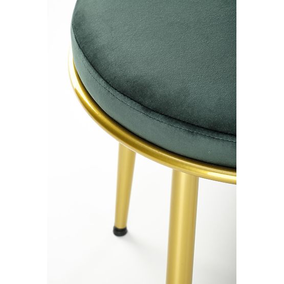 Sedia K517 verde scuro / oro (1p=2pz)