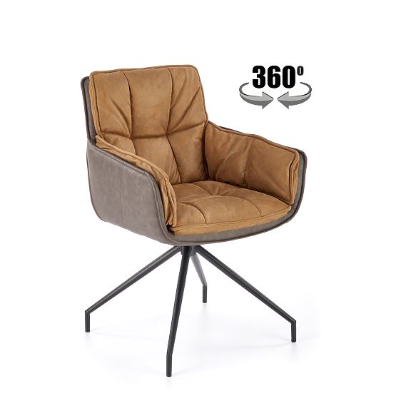 Sedia K523 marrone / marrone scuro (1p=2ks)