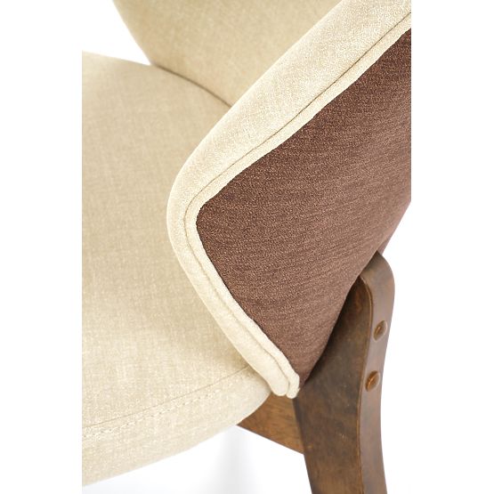 Sedia K583, noce / marrone / beige (1p=2pz)