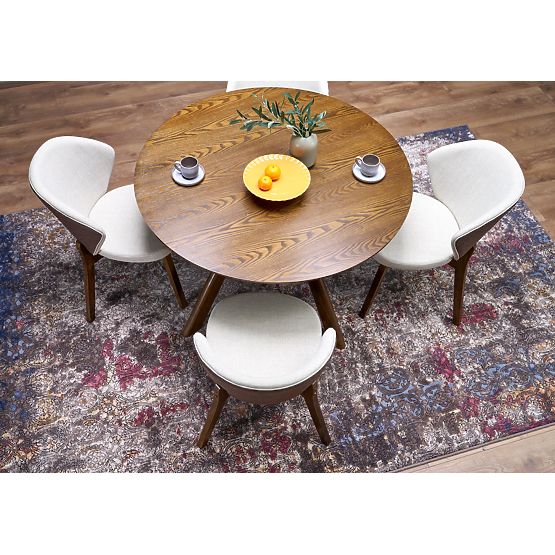 Sedia K583, noce / marrone / beige (1p=2pz)