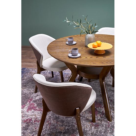 Sedia K583, noce / marrone / beige (1p=2pz)