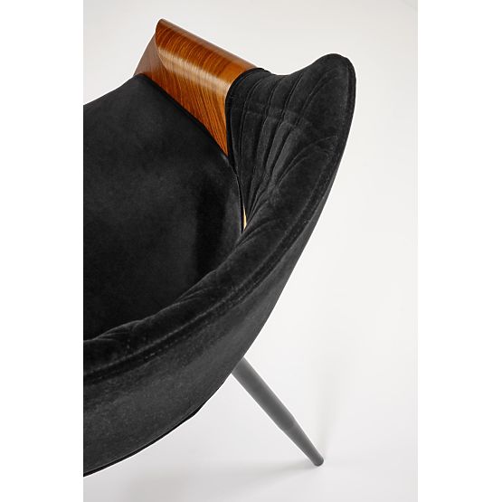 Sedia K586, noce / nero (1p=1pz)