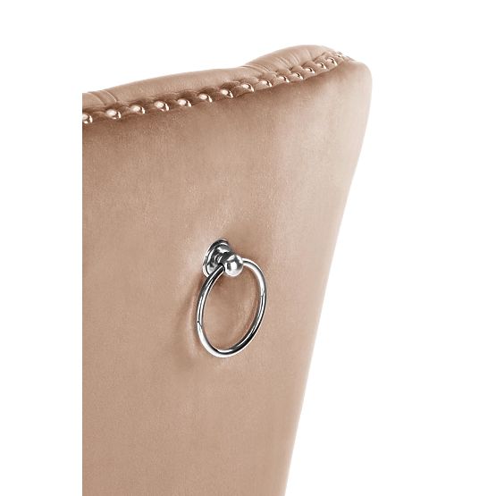 Sedia MIYA nera / rivestimento: beige (1p=2ks)