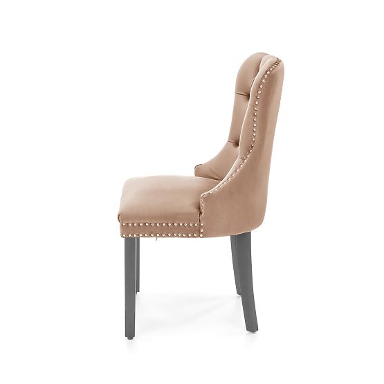 Sedia MIYA nera / rivestimento: beige (1p=2ks)