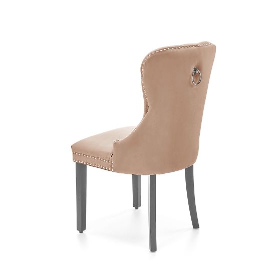 Sedia MIYA nera / rivestimento: beige (1p=2ks)