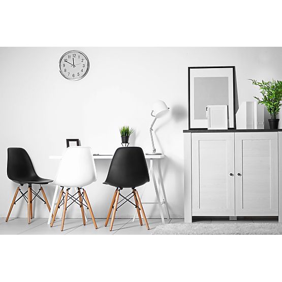 Sedia Moderna Milano DSW PP nera