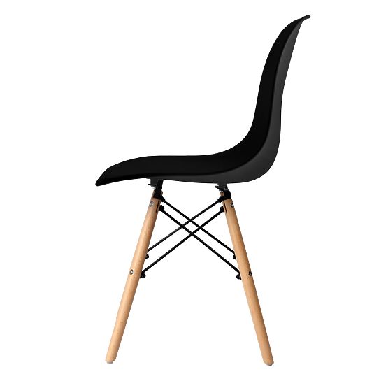 Sedia Moderna Milano DSW PP nera